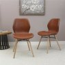 Classic Furniture Durada - Dining Chair (Brown Faux Leather)