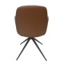 Classic Furniture Santorini - Swivel Dining Chair (Light Grey and Tan Faux Leather)