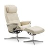 Stressless Stressless Berlin - High Back Recliner Chair and Footstool (Cross Base)