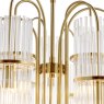 Dar Lighting Dar - Eniola 9 Light Pendant Natural Brass and Glass