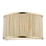 Dar Lighting Dar - Fenella 2 Light Wall Light Gold Leaf and Seagrass