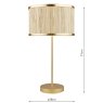 Dar Lighting Dar - Fenella Table Lamp Gold Leaf