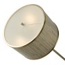 Dar Lighting Dar - Fenella 3 Light Floor Lamp Gold Leaf and Seagrass