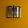 Dar Lighting Dar - Kiran 2 Light Wall Light Satin Black and Glass