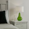 Dar Lighting Dar - Kristina Table Lamp Green Glass With Shade