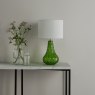 Dar Lighting Dar - Kristina Table Lamp Green Glass With Shade