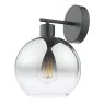 Dar Lighting Dar - Lycia Wall Light Matt Black and Smoked Ombre Glass