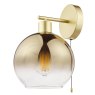 Dar Lighting Dar - Lycia Wall Light Satin Gold and Gold Ombre Glass