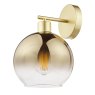 Dar Lighting Dar - Lycia Wall Light Satin Gold and Gold Ombre Glass