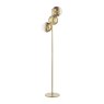 Dar Lighting Dar - Lycia 3 Light Floor Lamp Satin Gold and Gold Ombre Glass