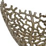 Libra Aussie - Gold Coral Aluminium Ellipse Bowl (26x63x16cm)