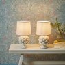 Laura Ashley Laura Ashley Artichoke - White Table Lamp With Shade (Twin Pack)