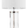 Laura Ashley Laura Ashley - Harrington Small Table Lamp Polished Nickel and Glass With Shade