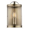 Laura Ashley Laura Ashley - Harrington Wall Light Antique Brass and Glass
