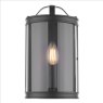 Laura Ashley Laura Ashley - Harrington Wall Light Matt Black and Glass