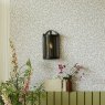 Laura Ashley Laura Ashley - Harrington Wall Light Matt Black and Glass