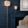Laura Ashley Laura Ashley - Rhosill 3 Light Floor Lamp (Matt Antique Brass and Crystal)