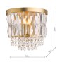 Laura Ashley Laura Ashley - Rhosill Wall Light (Matt Antique Brass and Crystal)