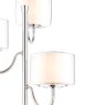Laura Ashley Laura Ashley Southwell - 3 Light Floor Lamp Polished Nickel and Opal Glass