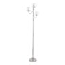 Laura Ashley Laura Ashley Southwell - 3 Light Floor Lamp Polished Nickel and Opal Glass