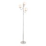 Laura Ashley Laura Ashley Southwell - 3 Light Floor Lamp Polished Nickel and Opal Glass