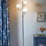 Laura Ashley Laura Ashley Southwell - 3 Light Floor Lamp Polished Nickel and Opal Glass