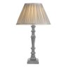 Laura Ashley Laura Ashley - Tate Table Lamp Distressed Grey and Polished Chrome (Base Only)