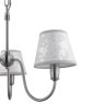 Laura Ashley Laura Ashley - Westbourne 3 Light Armed Pendant Polished Pewter With Shade