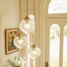 Laura Ashley Laura Ashley - Whitham 3 Light Cluster Pendant Antique Brass and Glass