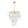 Laura Ashley Laura Ashley - Willow 4 Light Pendant (Satin Champagne and Crystal)