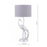 Laura Ashley Laura Ashley - Tregaron Heron Table Lamp with Shade (Silver)