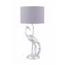 Laura Ashley Laura Ashley - Tregaron Heron Table Lamp with Shade (Silver)