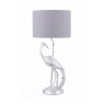 Laura Ashley Laura Ashley - Tregaron Heron Table Lamp with Shade (Silver)