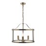 Laura Ashley Laura Ashley Harrington - 3 Light Pendant Antique Brass and Glass