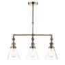 Laura Ashley Laura Ashley - Isaac 3lt Bar Pendant Antique Brass