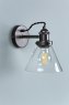 Laura Ashley Laura Ashley - Isaac Industrial Nickel 1 Light Wall Light