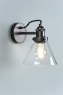 Laura Ashley Laura Ashley - Isaac Industrial Nickel 1 Light Wall Light