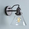Laura Ashley Laura Ashley - Isaac Industrial Nickel 1 Light Wall Light