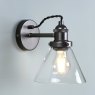 Laura Ashley Laura Ashley - Isaac Industrial Nickel 1 Light Wall Light