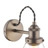 Laura Ashley Lighting Laura Ashley - Isaac Industrial Nickel 1 Light Wall Light