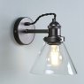 Laura Ashley Lighting Laura Ashley - Isaac Industrial Nickel 1 Light Wall Light