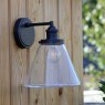 Laura Ashley Laura Ashley - Isaac Outdoor Wall Light Charcoal Glass IP44