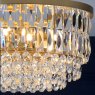 Laura Ashley Laura Ashley - Rhosill 3 Light Semi Flush (Antique Brass and Glass)