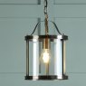 Laura Ashley Lighting Laura Ashley - Harrington Pendant (Antique Brass Glass)
