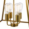 Dar Lighting Dar - Academy 4 Light Lantern Natural Brass