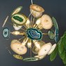 Dar Lighting Dar - Achates 9 Light Pendant Agate Gold