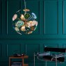 Dar Lighting Dar - Achates 9 Light Pendant Agate Gold