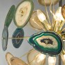 Dar Lighting Dar - Achates 9 Light Pendant Agate Gold