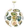 Dar Lighting Dar - Achates 9 Light Pendant Agate Gold