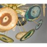 Dar Lighting Dar - Achates 9 Light Pendant Agate Gold